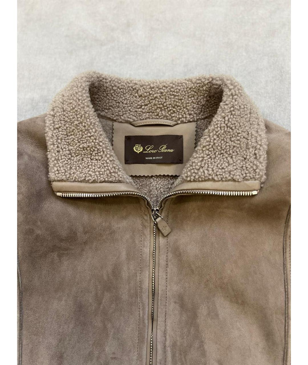 LORO PIANA Коричневое пальто, фото 3