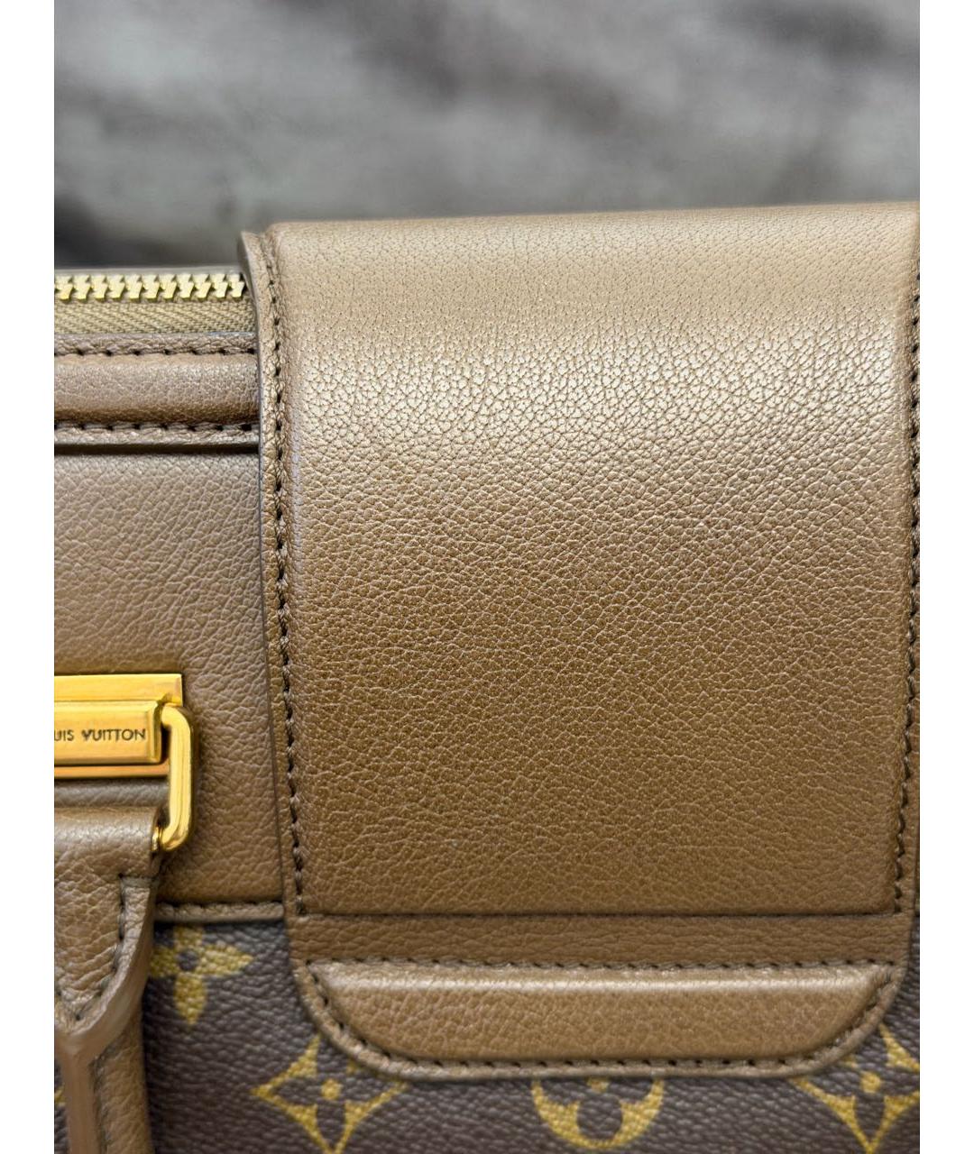 LOUIS VUITTON Коричневая сумка с короткими ручками, фото 7