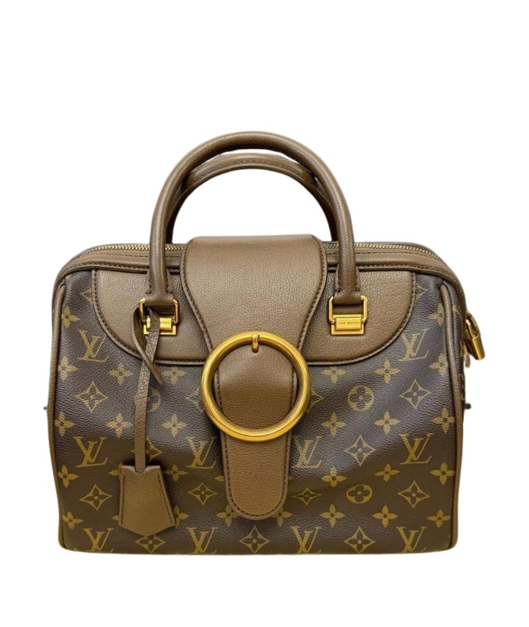 LOUIS VUITTON Коричневая сумка с короткими ручками, фото 1