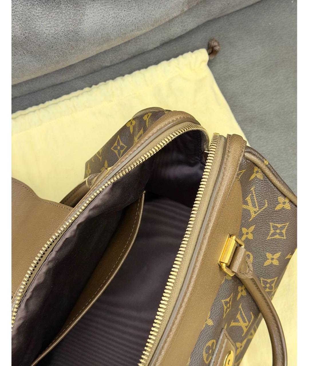 LOUIS VUITTON Коричневая сумка с короткими ручками, фото 4