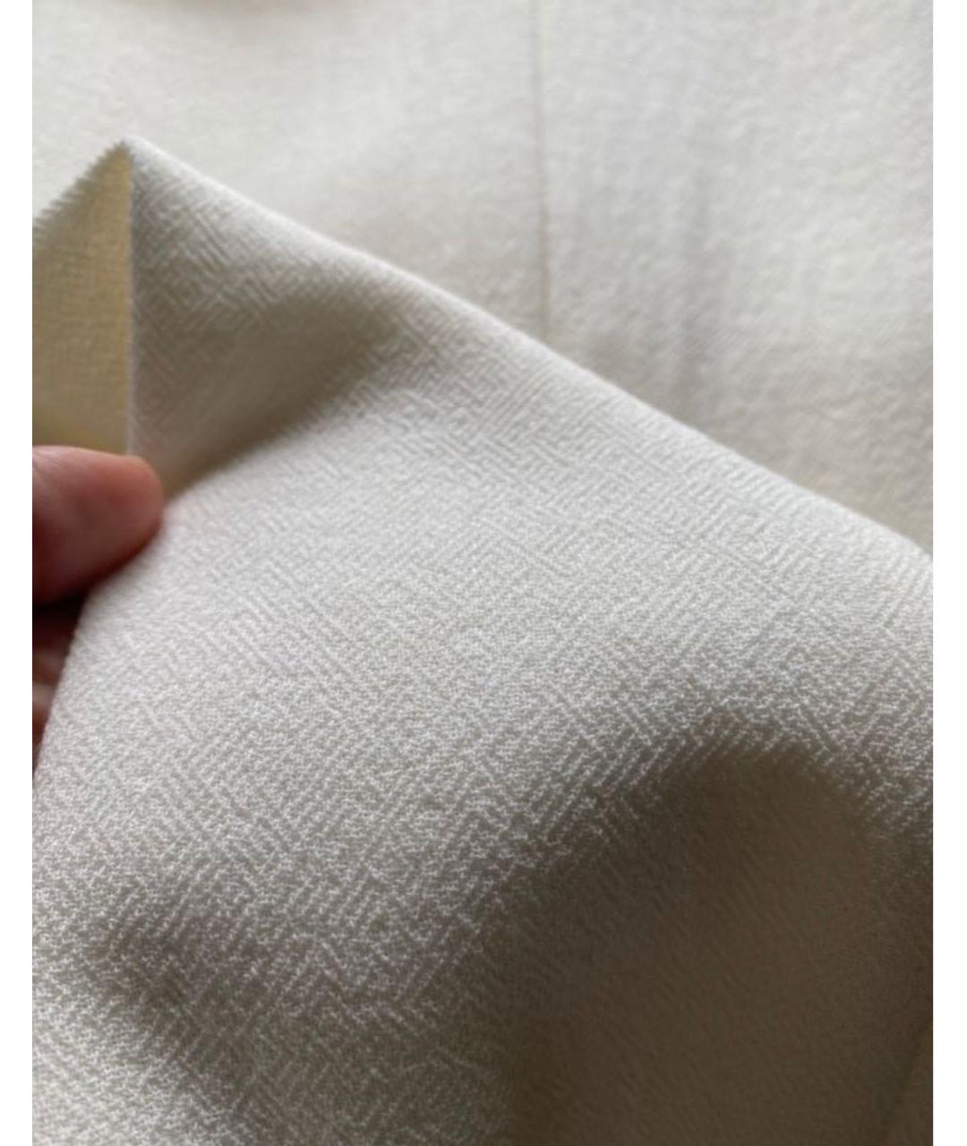 AGNONA Бежевые шерстяные брюки узкие, фото 5