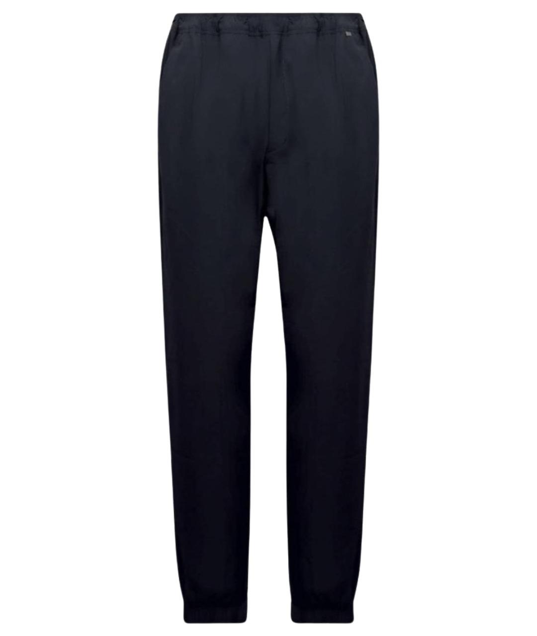 MONCLER Черные полиамидовые повседневные брюки, фото 1