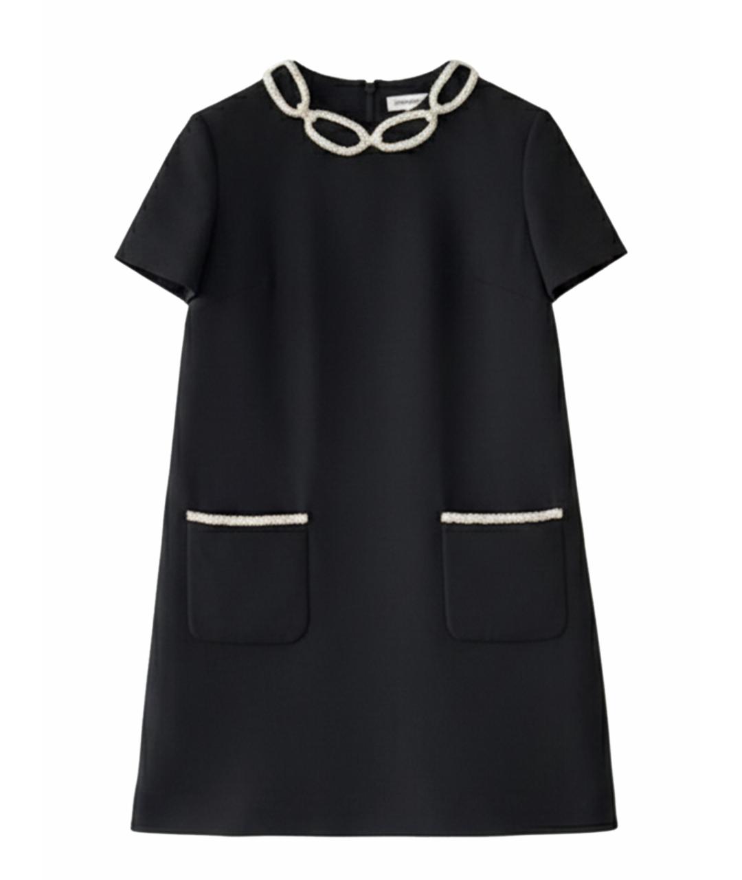 VALENTINO Черное повседневное платье, фото 1