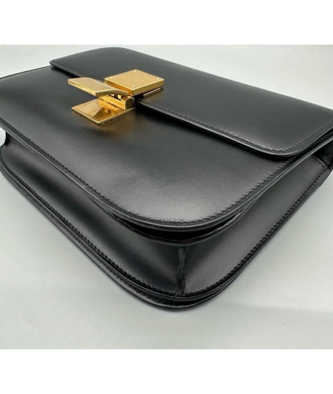 CELINE Черная кожаная сумка через плечо, фото 3