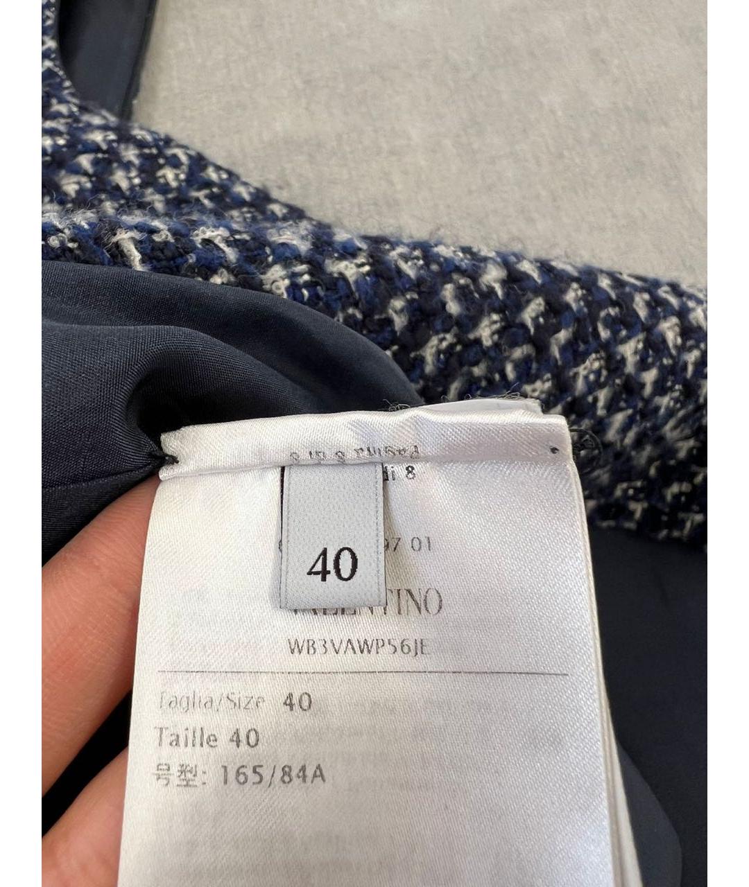 VALENTINO Темно-синее повседневное платье, фото 5