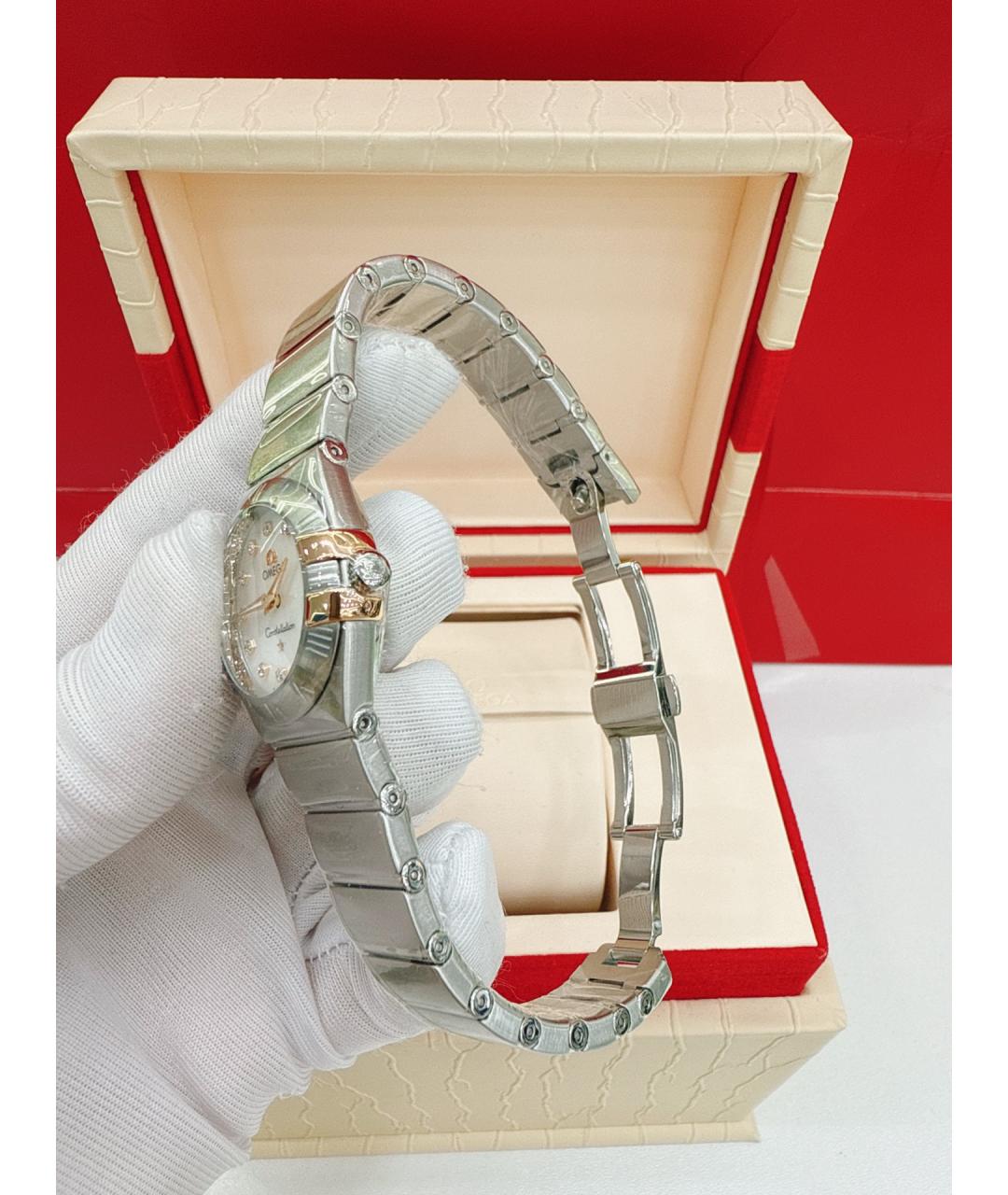 OMEGA Серебряные часы, фото 5