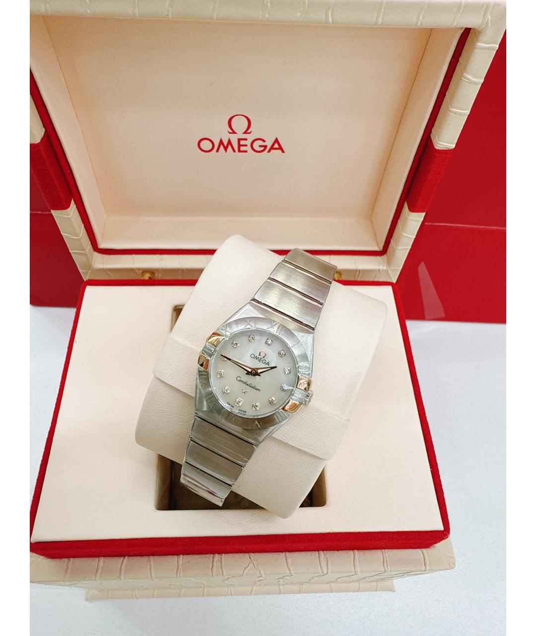 OMEGA Серебряные часы, фото 4