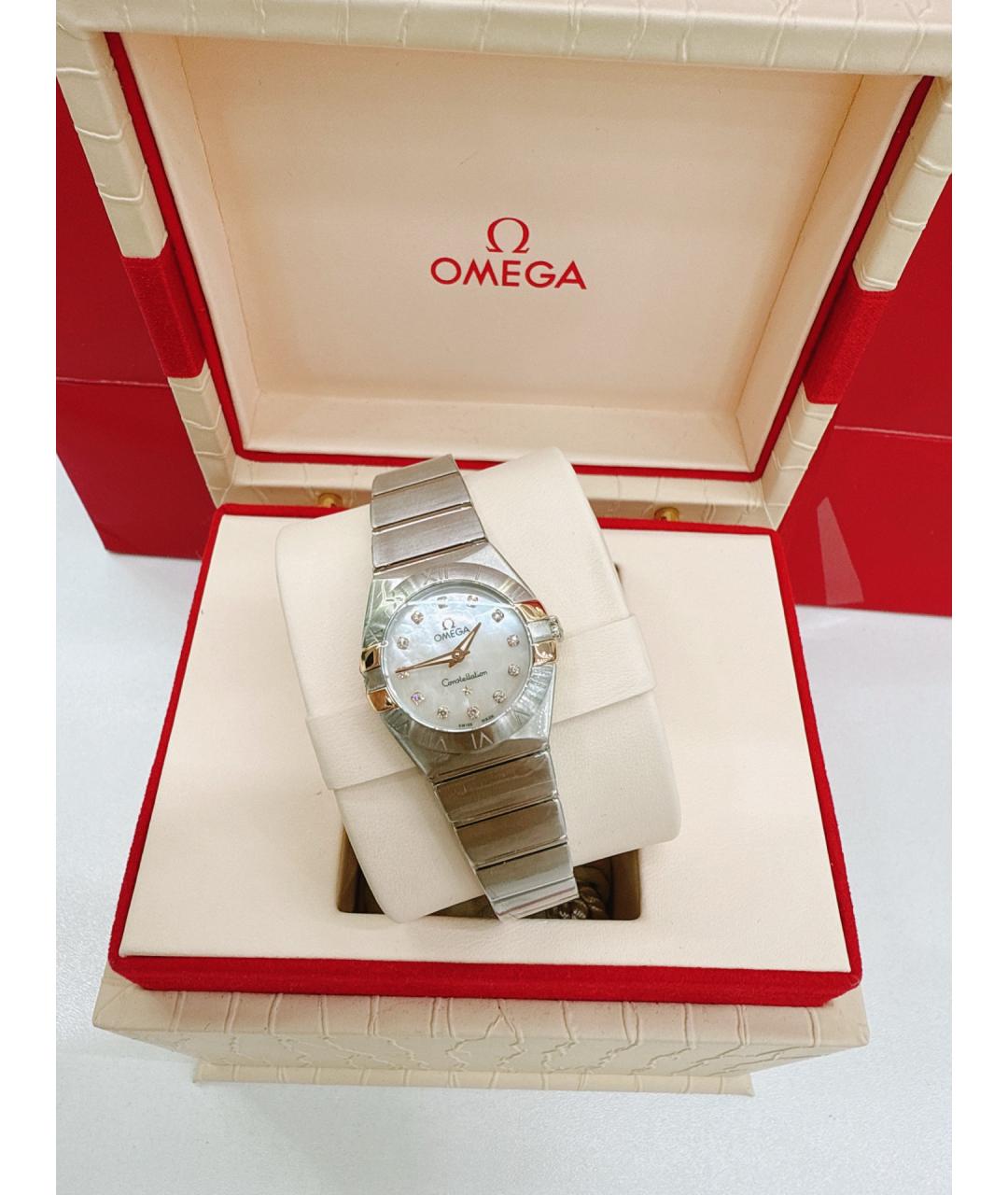 OMEGA Серебряные часы, фото 3