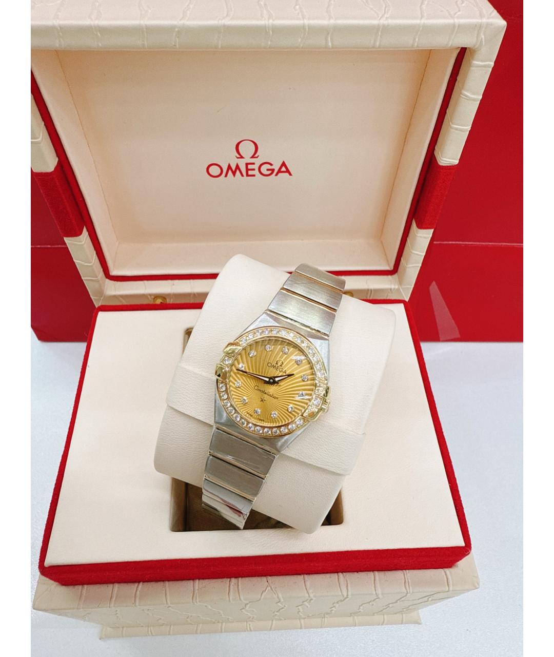 OMEGA Серебряные часы из желтого золота, фото 3