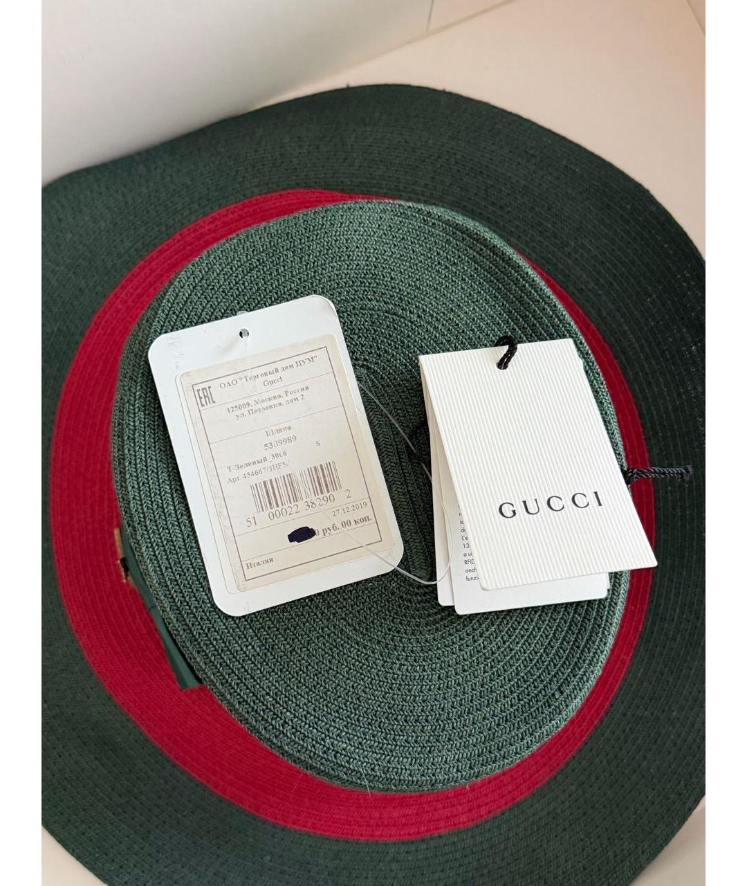 GUCCI Зеленая шляпа, фото 5