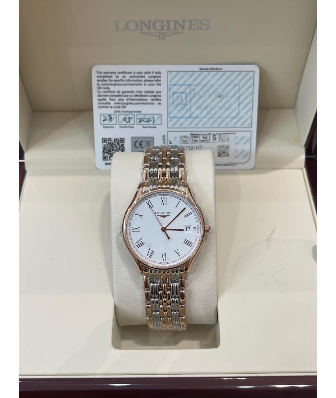 LONGINES Серебряные часы, фото 2