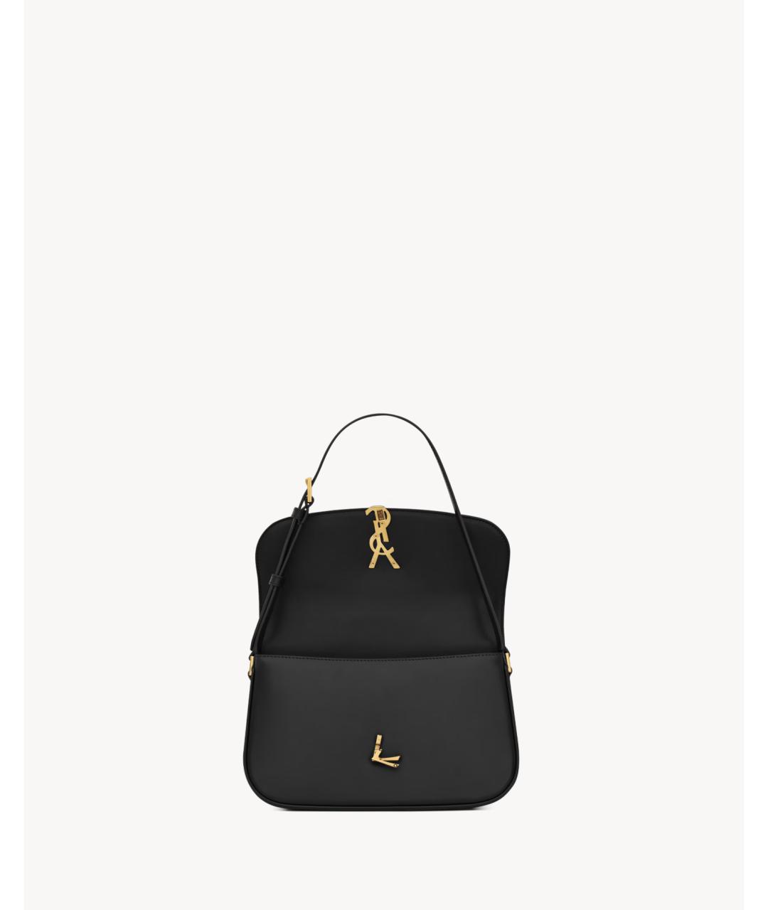 SAINT LAURENT Черная кожаная сумка через плечо, фото 6