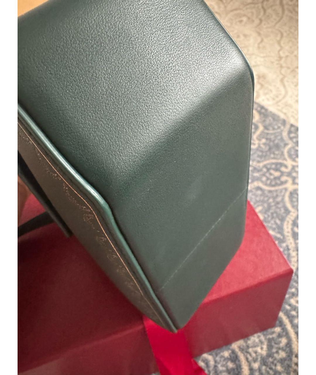 CARTIER Зеленая кожаная сумка через плечо, фото 5