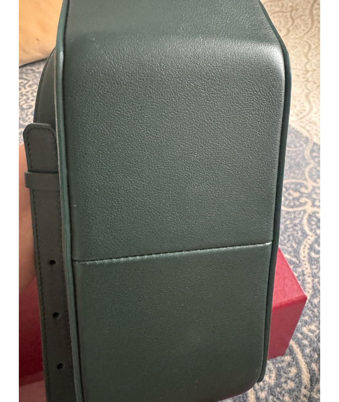 CARTIER Зеленая кожаная сумка через плечо, фото 6