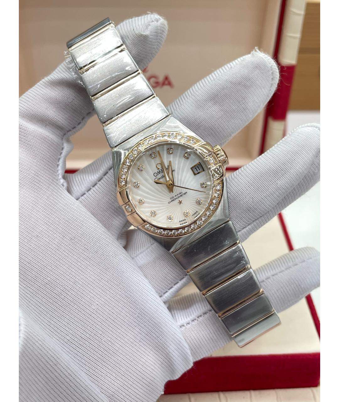 OMEGA Серебряные часы, фото 2