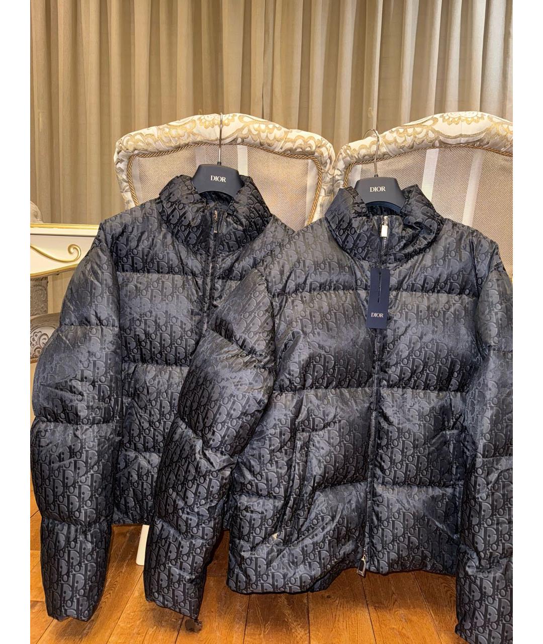 CHRISTIAN DIOR Темно-синий пуховик, фото 2