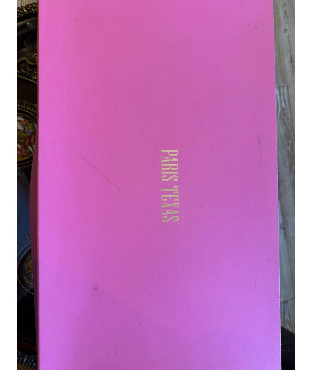 PARIS TEXAS Синие кожаные сапоги, фото 8