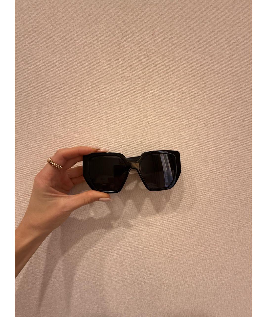 GUCCI Черные пластиковые солнцезащитные очки, фото 9