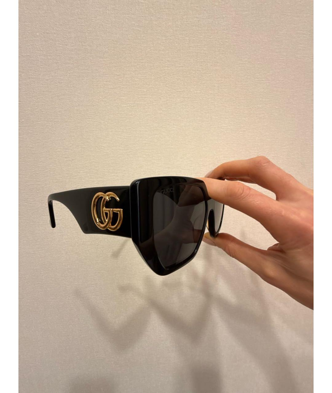 GUCCI Черные пластиковые солнцезащитные очки, фото 3