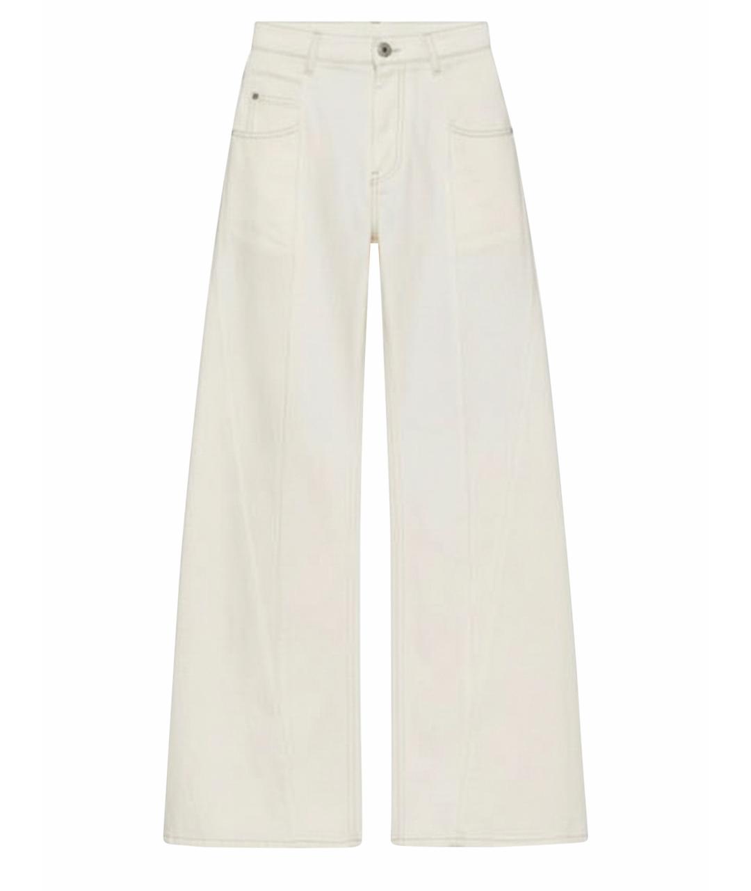 MAISON MARGIELA Белые джинсы клеш, фото 7