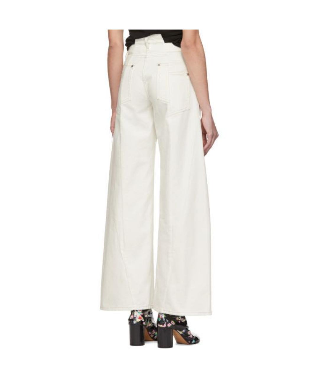 MAISON MARGIELA Белые джинсы клеш, фото 2