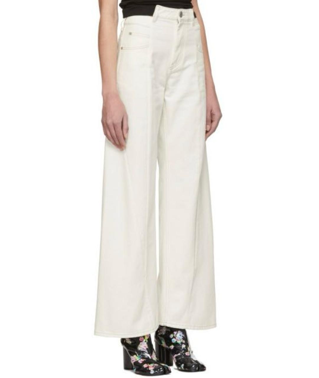 MAISON MARGIELA Белые джинсы клеш, фото 4