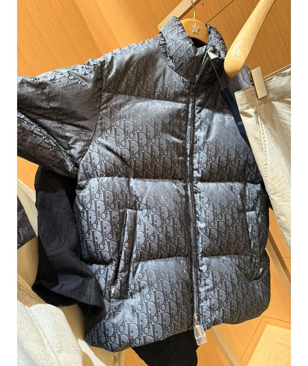 CHRISTIAN DIOR Темно-синий пуховик, фото 3