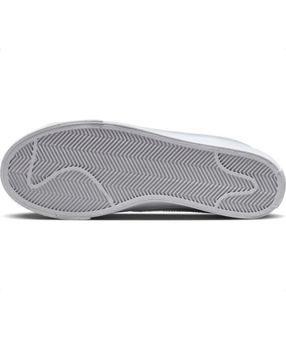 NIKE Белые кожаные низкие кроссовки / кеды, фото 5