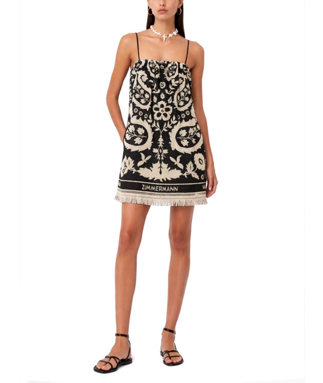 ZIMMERMANN Черное хлопковое повседневное платье, фото 3