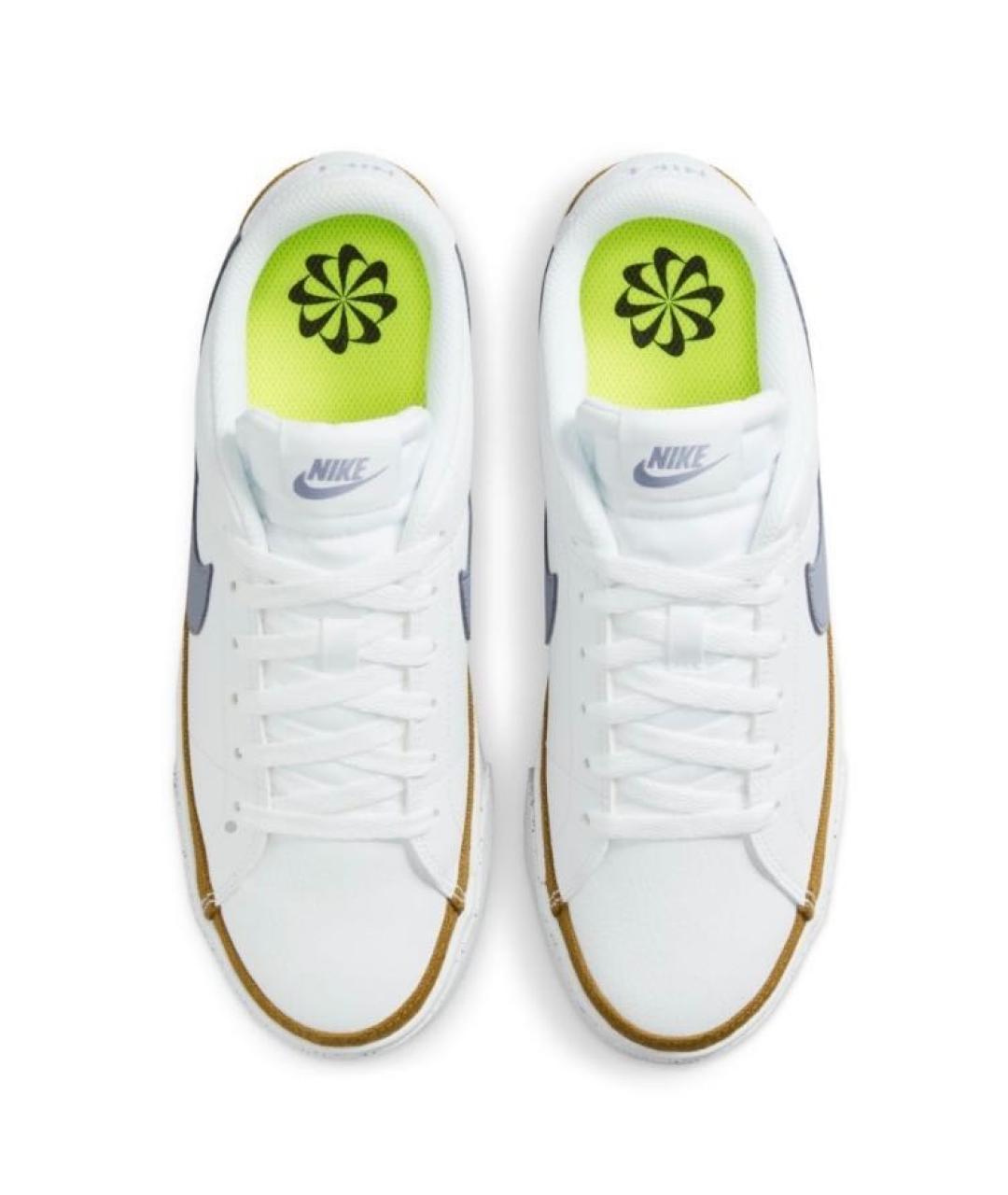 NIKE Белые кожаные низкие кроссовки / кеды, фото 2