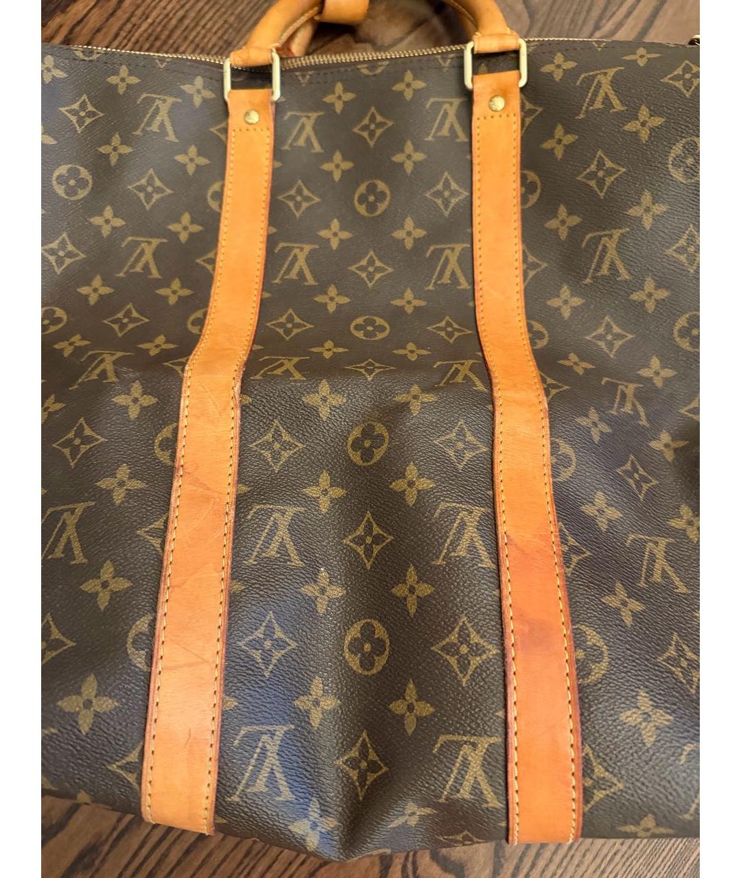 LOUIS VUITTON Коричневая дорожная/спортивная сумка, фото 3