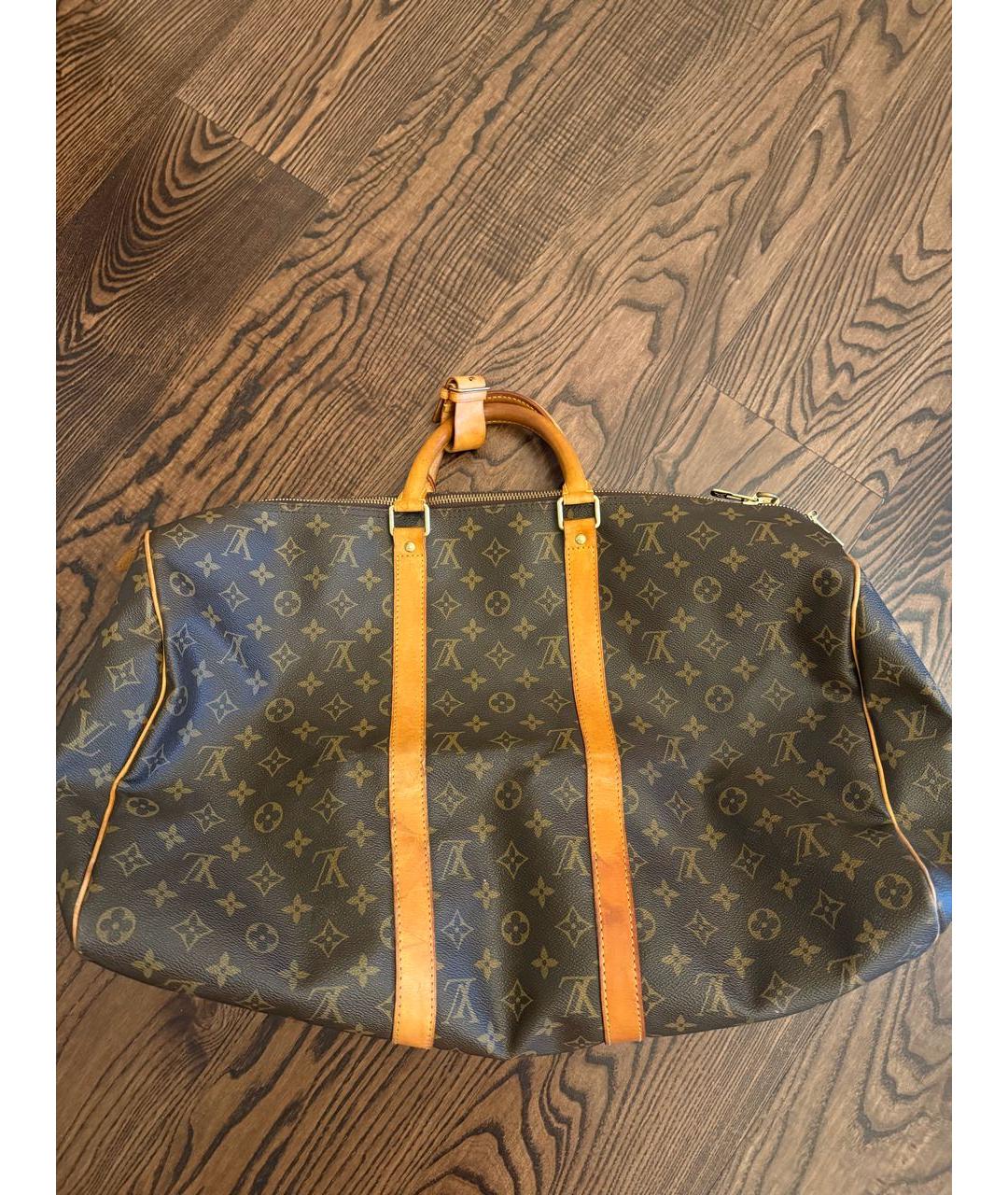 LOUIS VUITTON Коричневая дорожная/спортивная сумка, фото 9