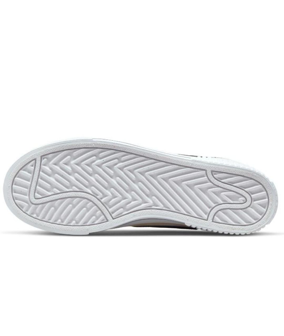 NIKE Белые кожаные низкие кроссовки / кеды, фото 4