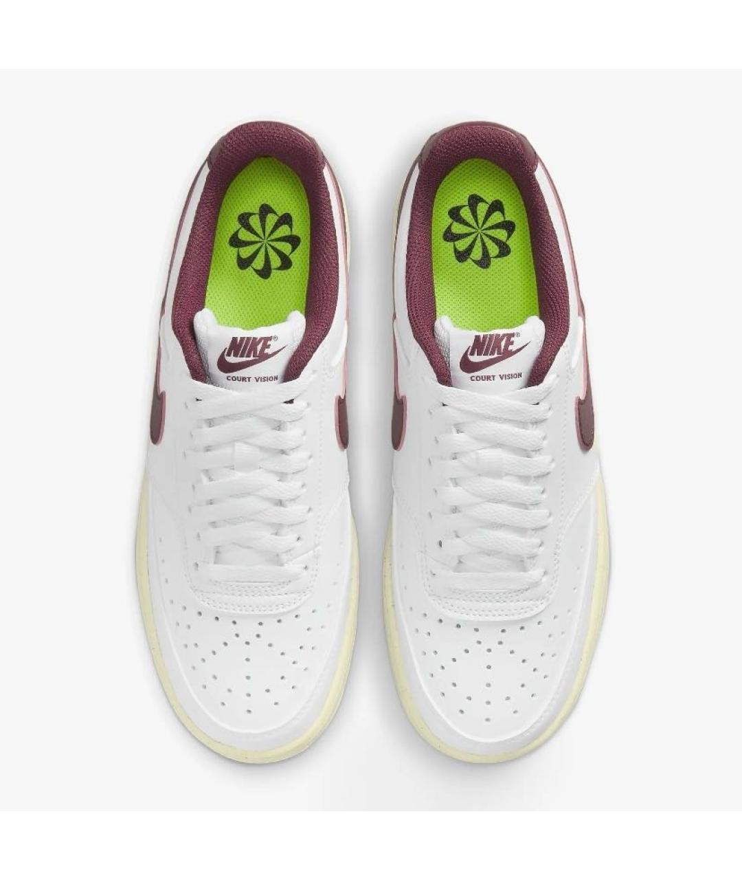 NIKE Белые кожаные низкие кроссовки / кеды, фото 3