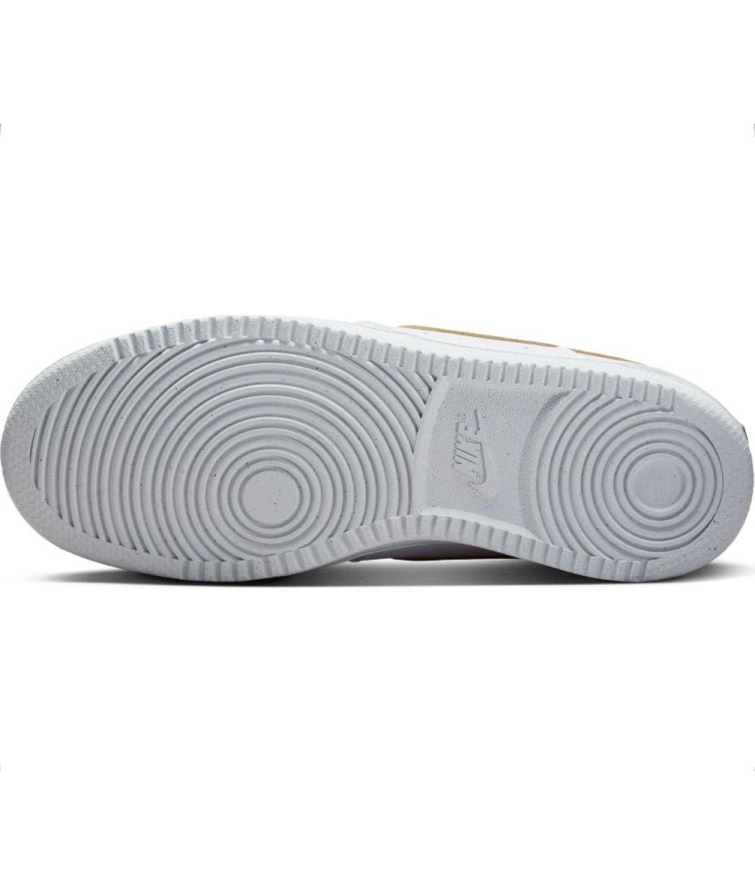 NIKE Белые кожаные низкие кроссовки / кеды, фото 5