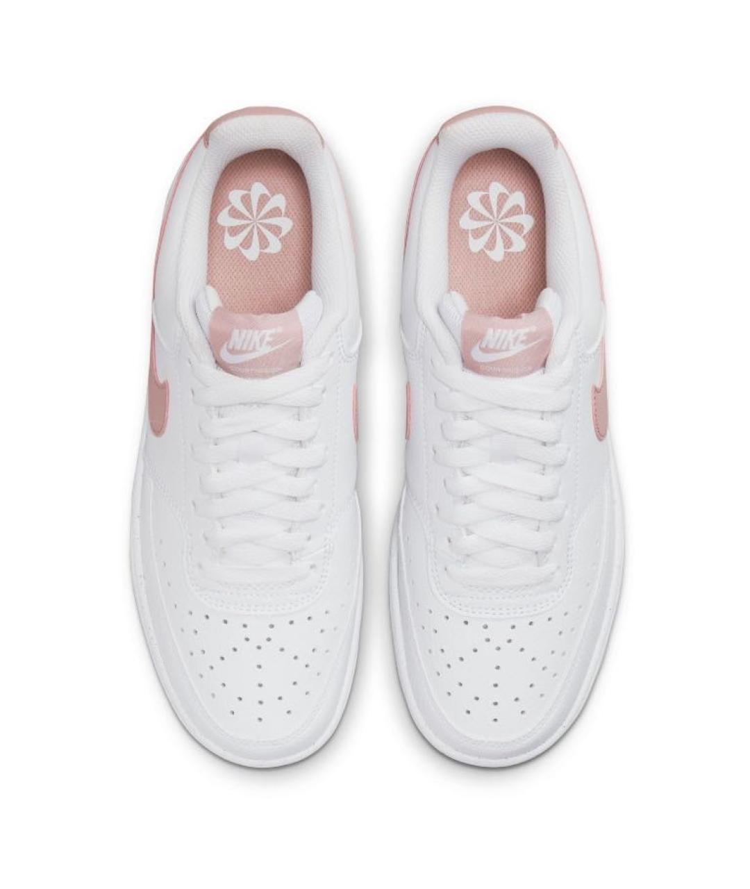 NIKE Белые кожаные низкие кроссовки / кеды, фото 3