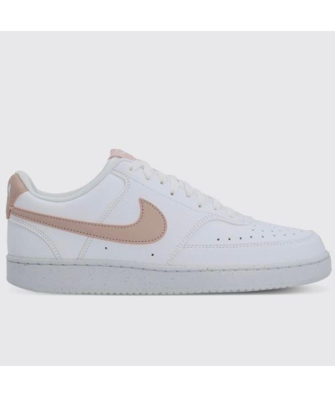 NIKE Белые кожаные низкие кроссовки / кеды, фото 5