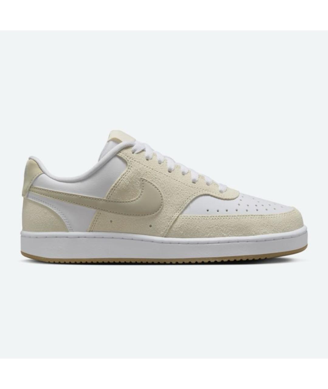 NIKE Бежевые кожаные низкие кроссовки / кеды, фото 7