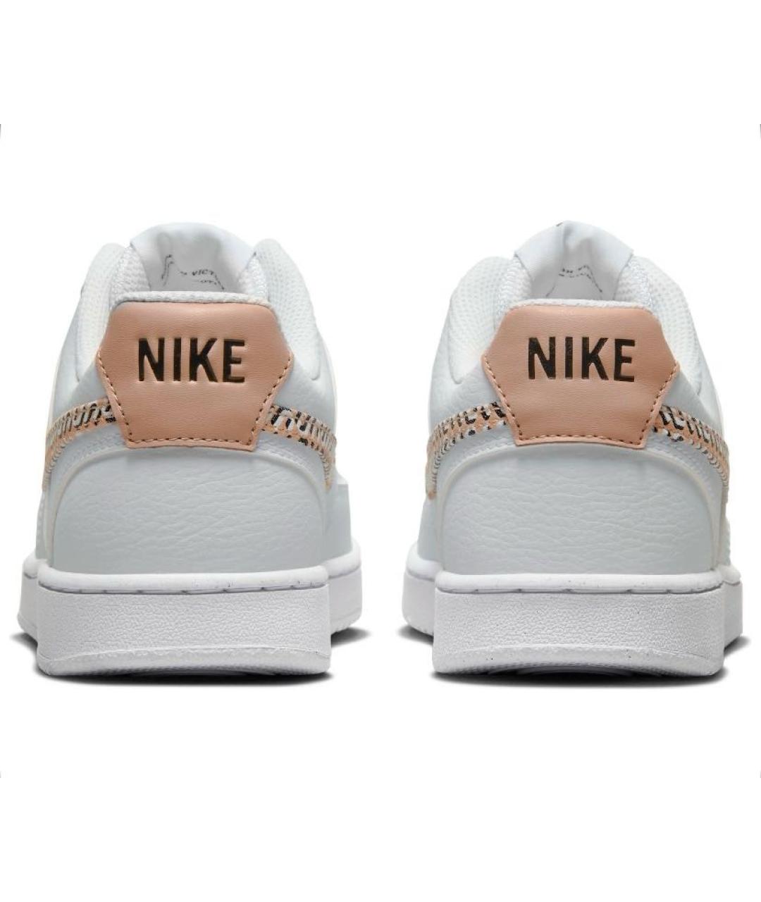 NIKE Белые кожаные низкие кроссовки / кеды, фото 3