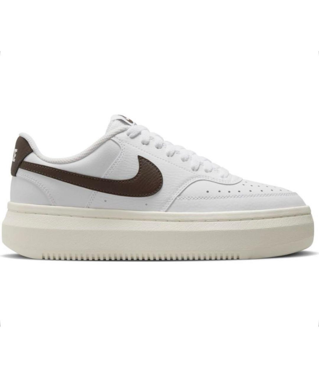 NIKE Белые кожаные низкие кроссовки / кеды, фото 1