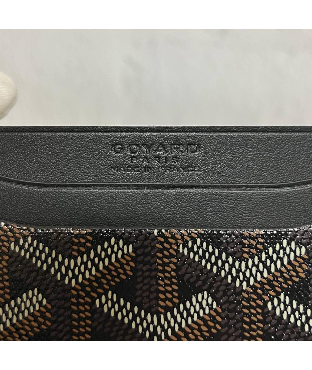 GOYARD Черный кожаный кардхолдер, фото 7