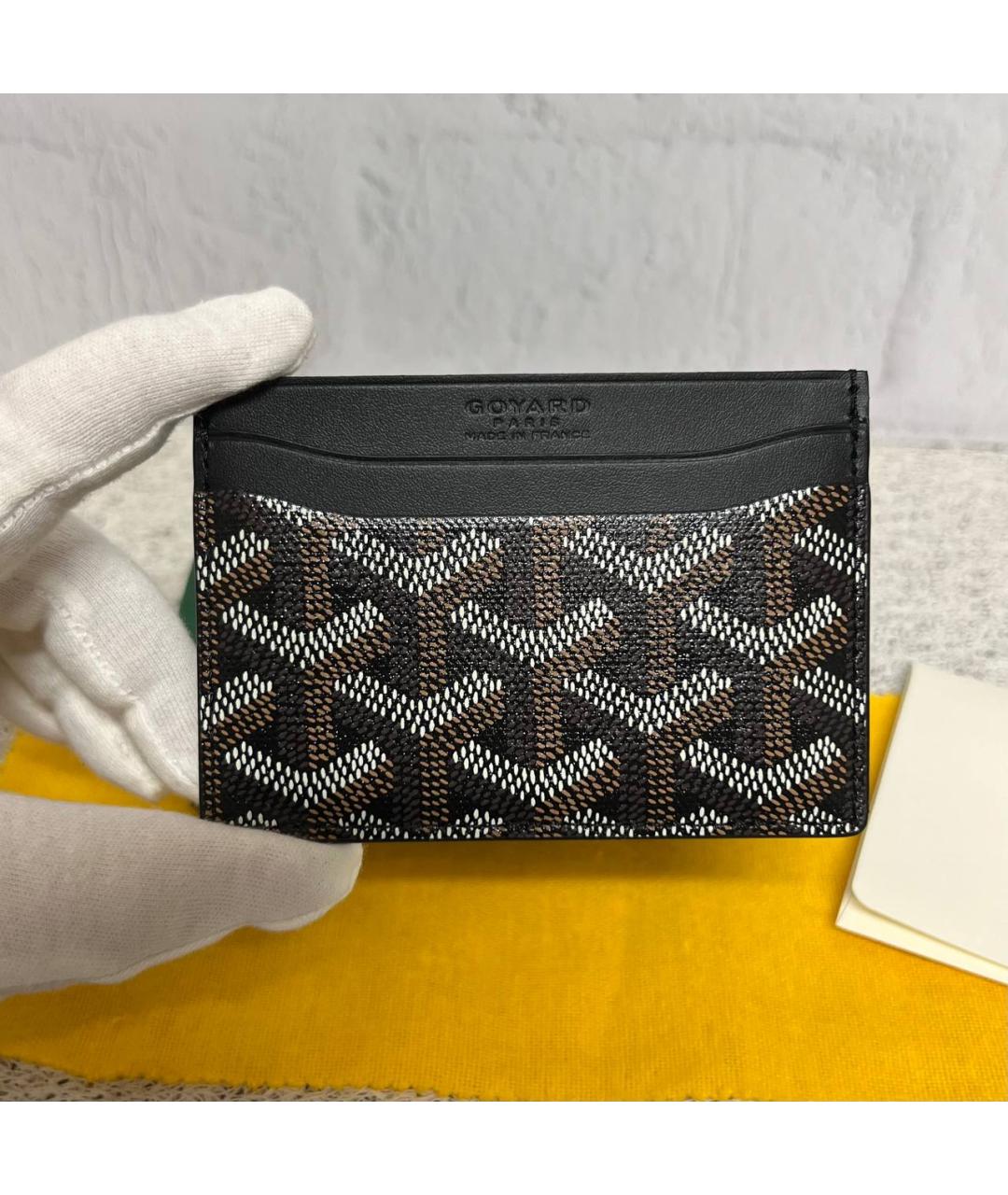GOYARD Черный кожаный кардхолдер, фото 3