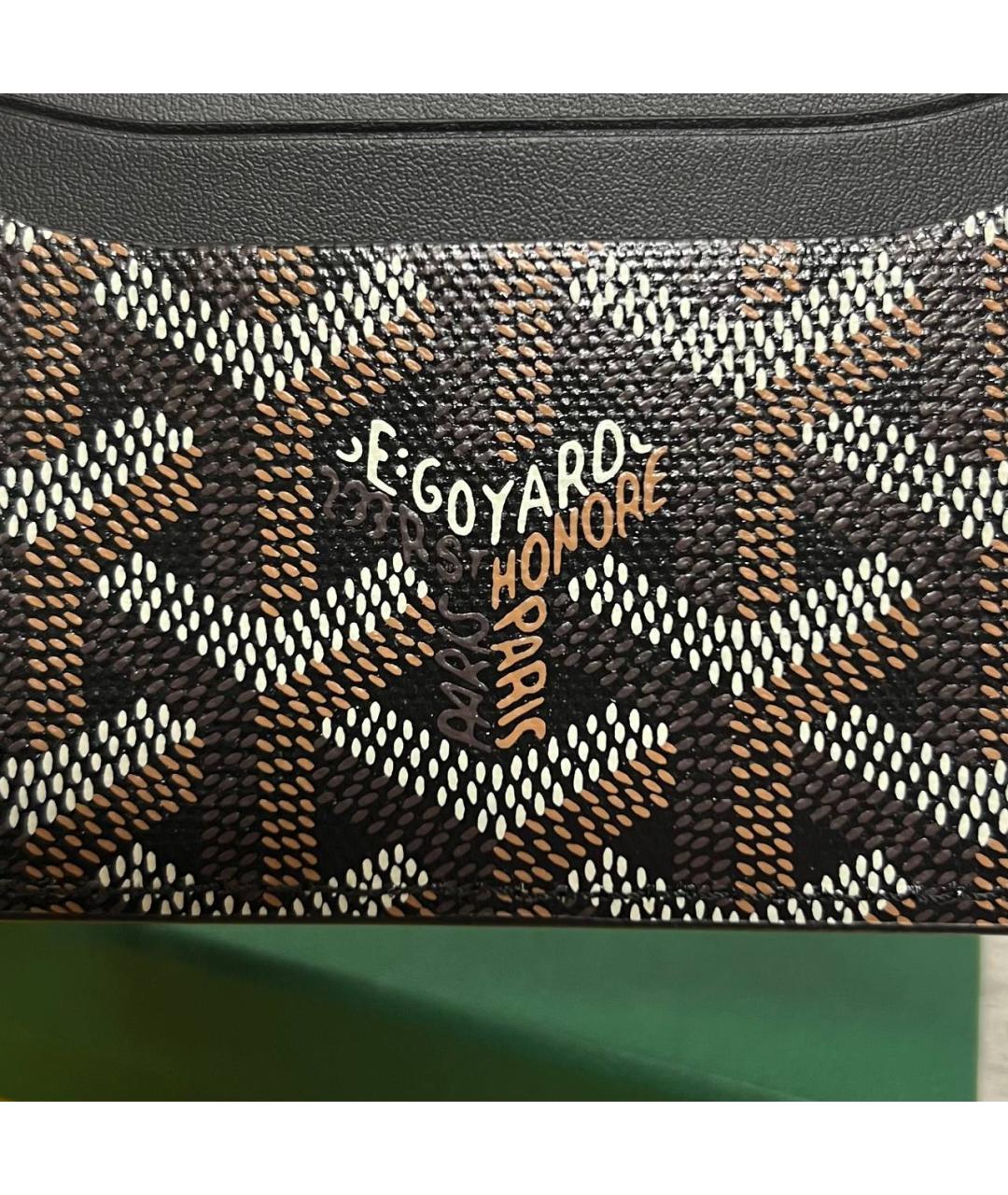 GOYARD Черный кожаный кардхолдер, фото 6