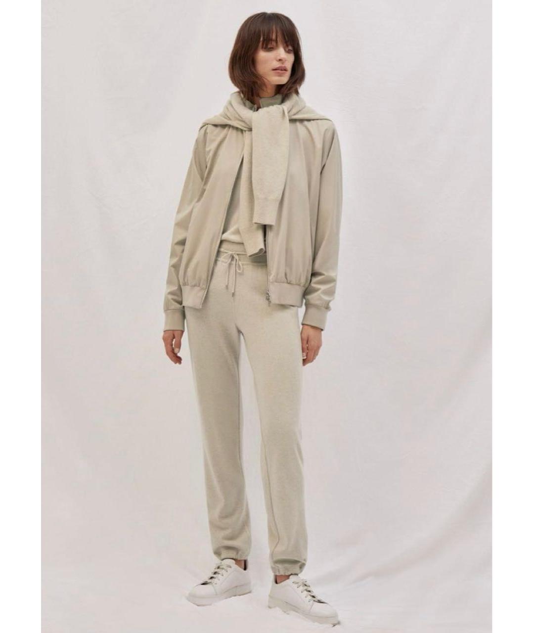 LORO PIANA Бежевые кашемировые спортивные брюки и шорты, фото 4