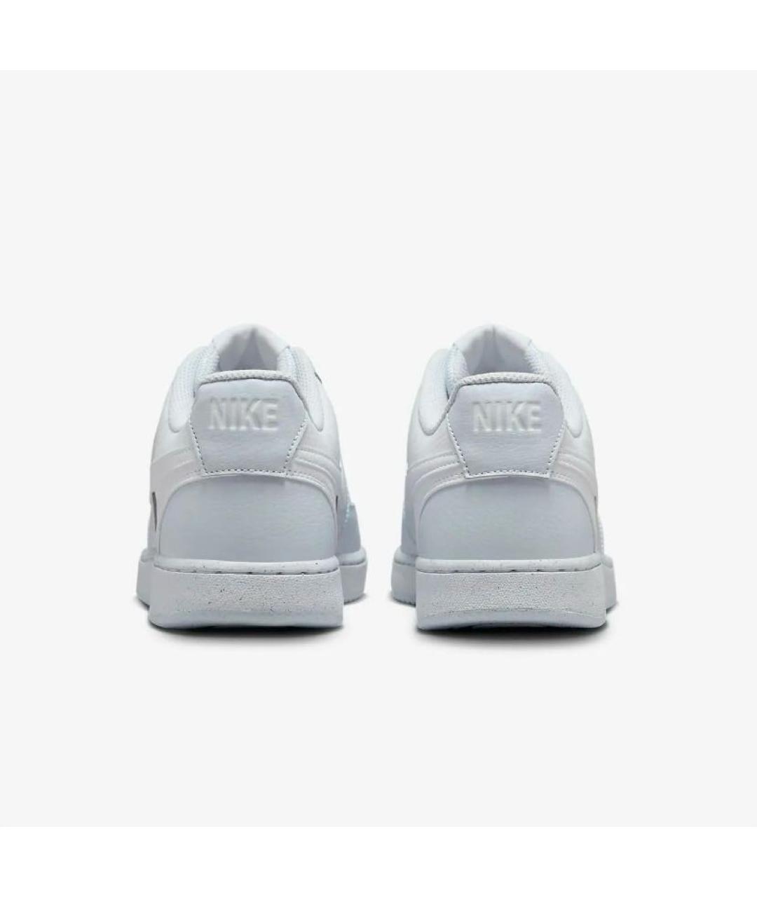 NIKE Голубые кожаные низкие кроссовки / кеды, фото 3