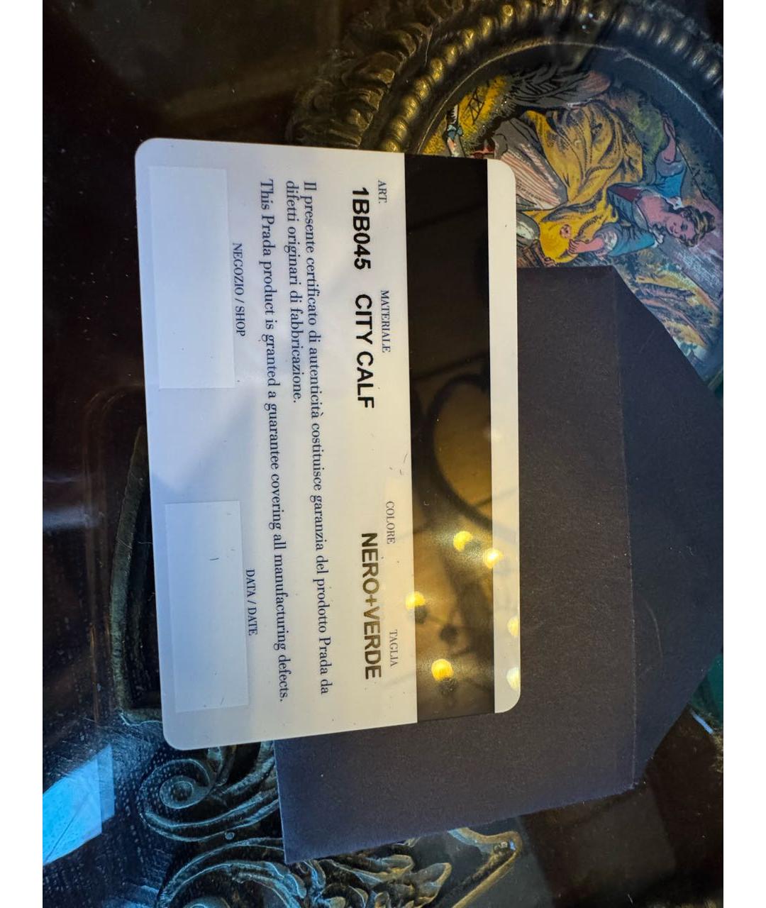 PRADA Черная кожаная сумка с короткими ручками, фото 6