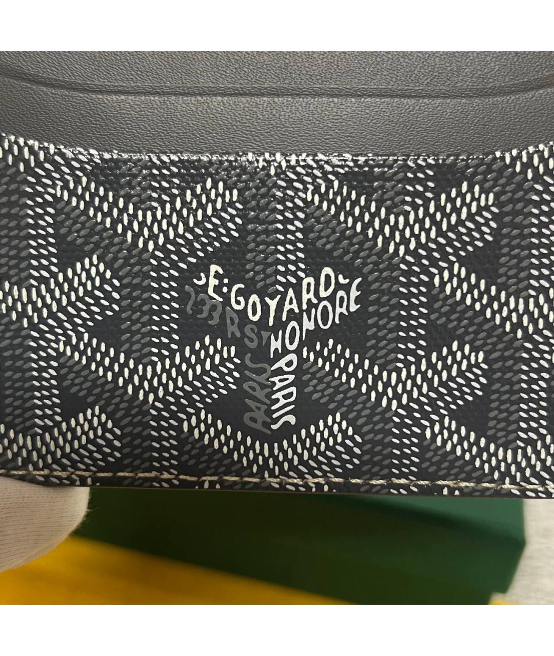 GOYARD Серый кожаный кардхолдер, фото 6