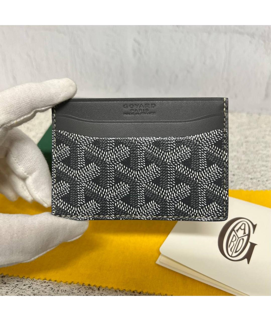 GOYARD Серый кожаный кардхолдер, фото 3