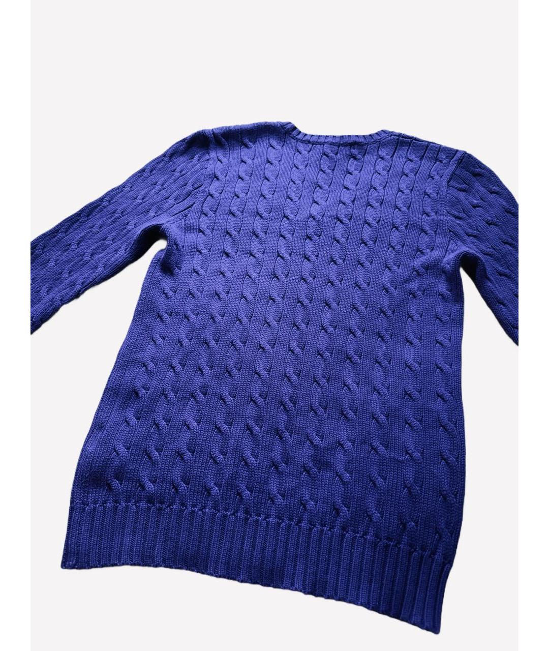 RALPH LAUREN Фиолетовый хлопковый джемпер / свитер, фото 7