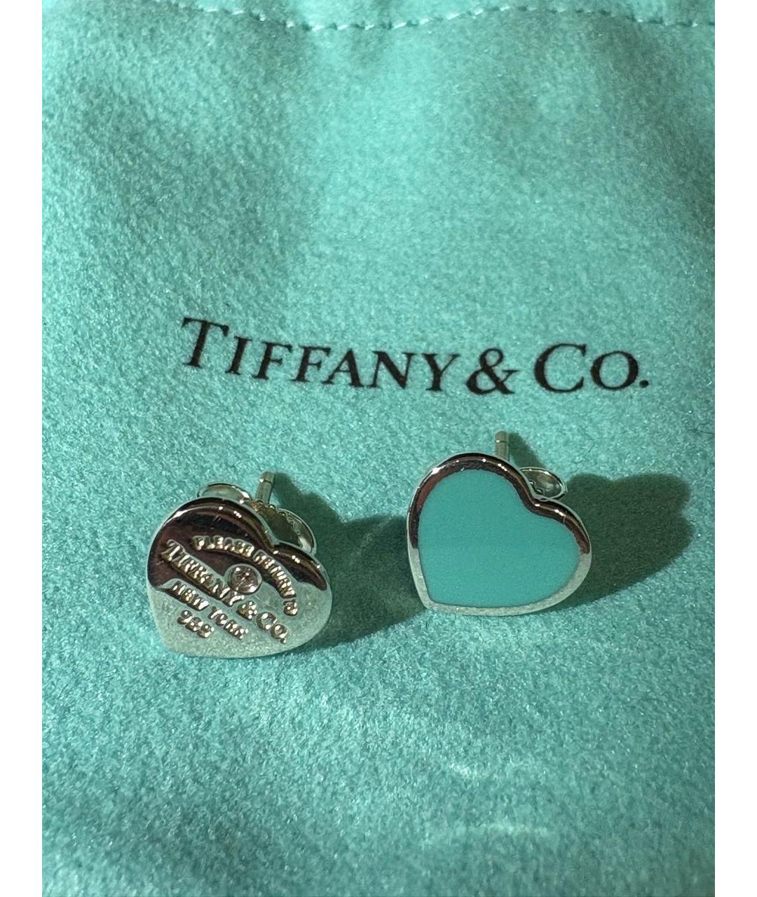 TIFFANY&CO Серебряные серебряные серьги, фото 4